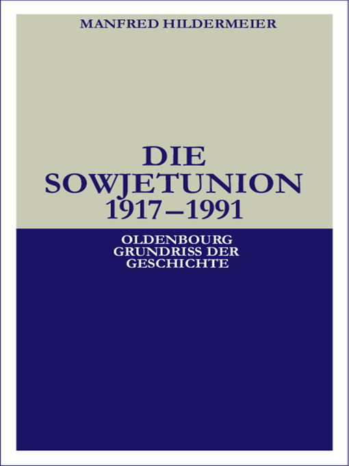 Title details for Die Sowjetunion by Manfred Hildermeier - Available